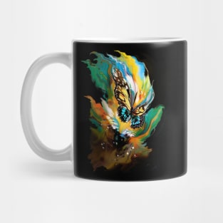 Abstract Butterfly - A Colorful Surreal Artwork Mug